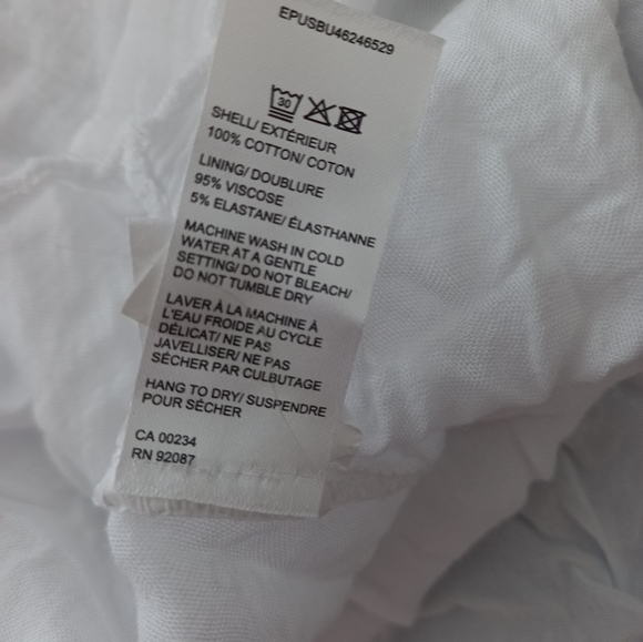 NWT SAKS FIFTH AVENUE lace white top size L - Picture 3 of 6